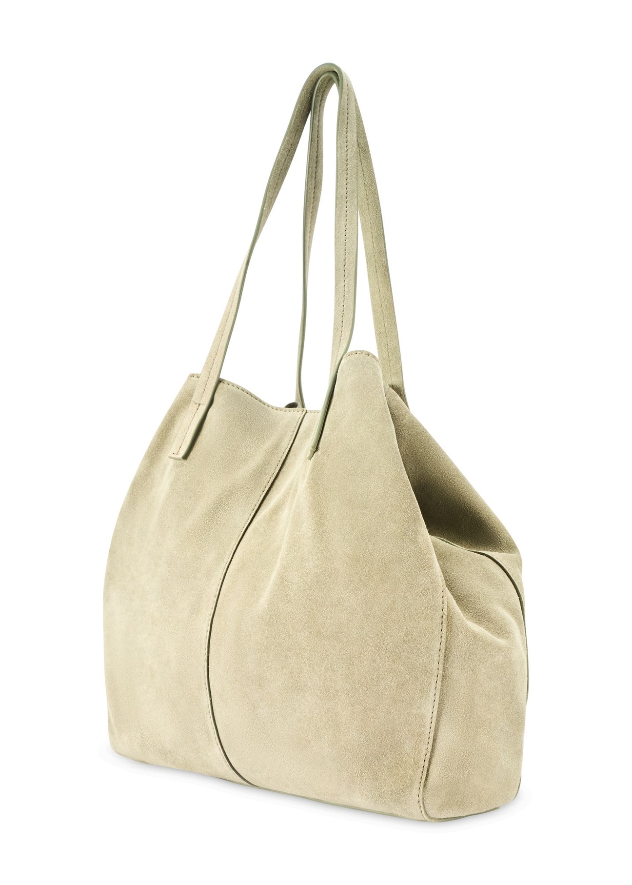 Sage leather women's handbag TORES-1252-8F(W26) - diagonal product view, on a white background.