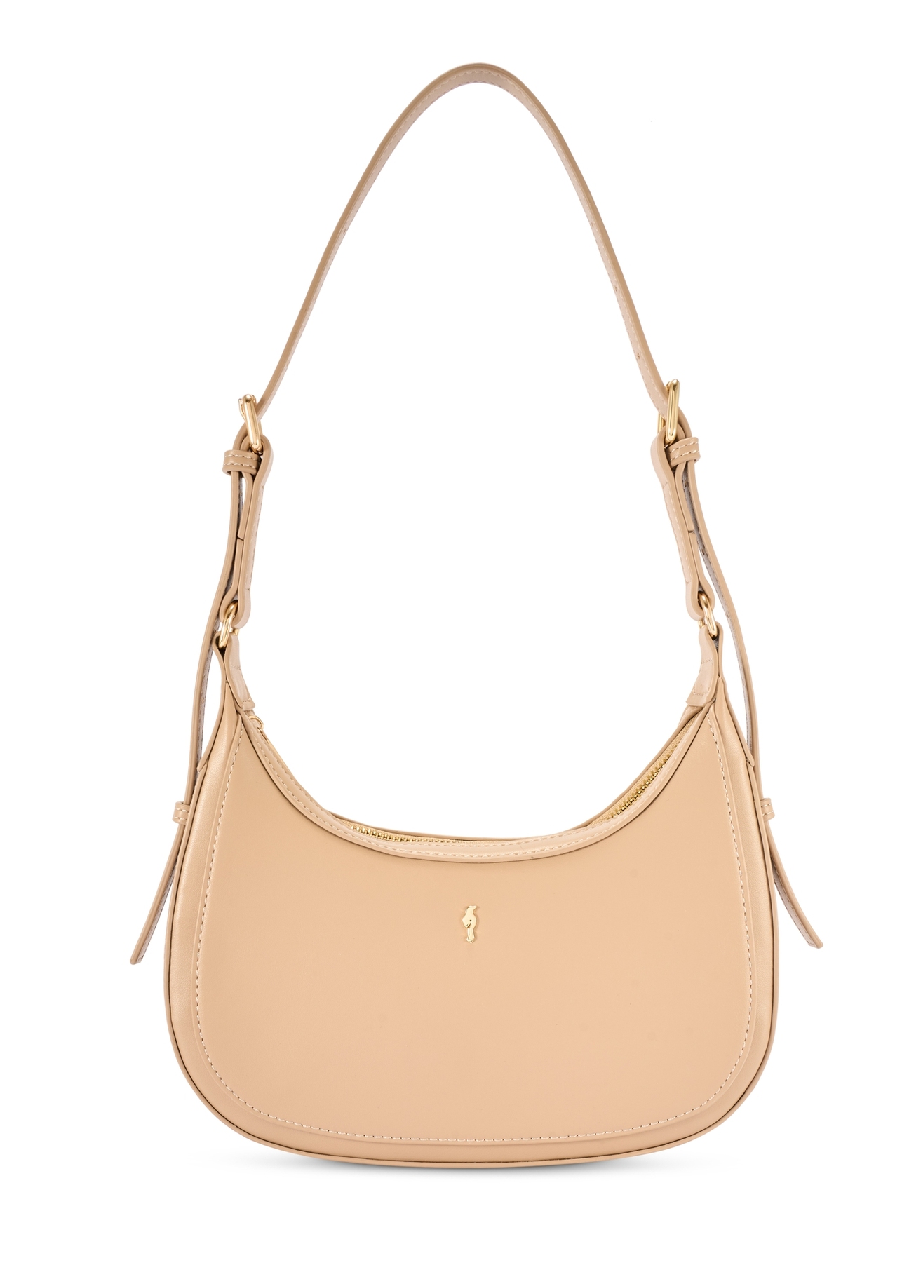 Beige small hobo bag TOREC-1136-1A(W26)