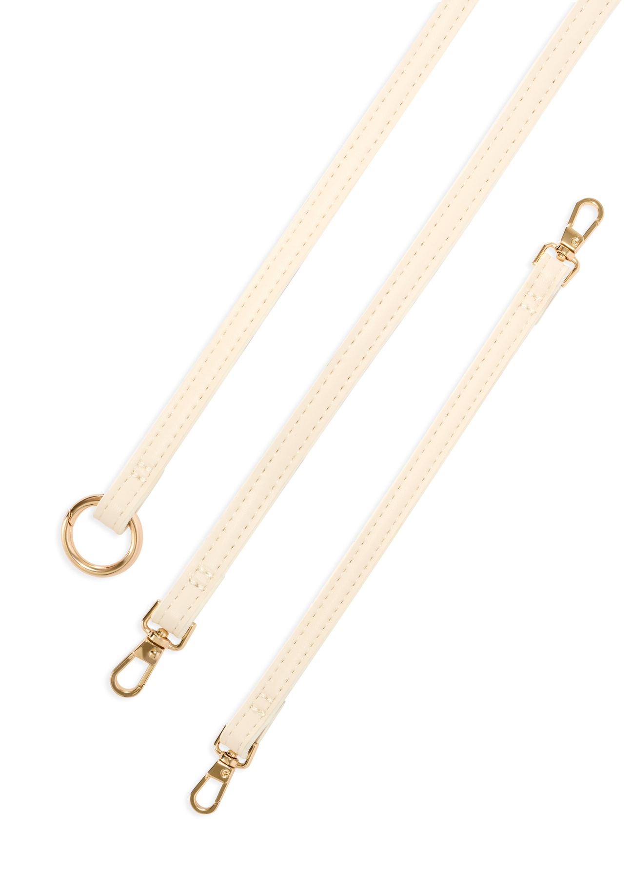 Cream women's wallet with strap POREC-0431-0B(W26)