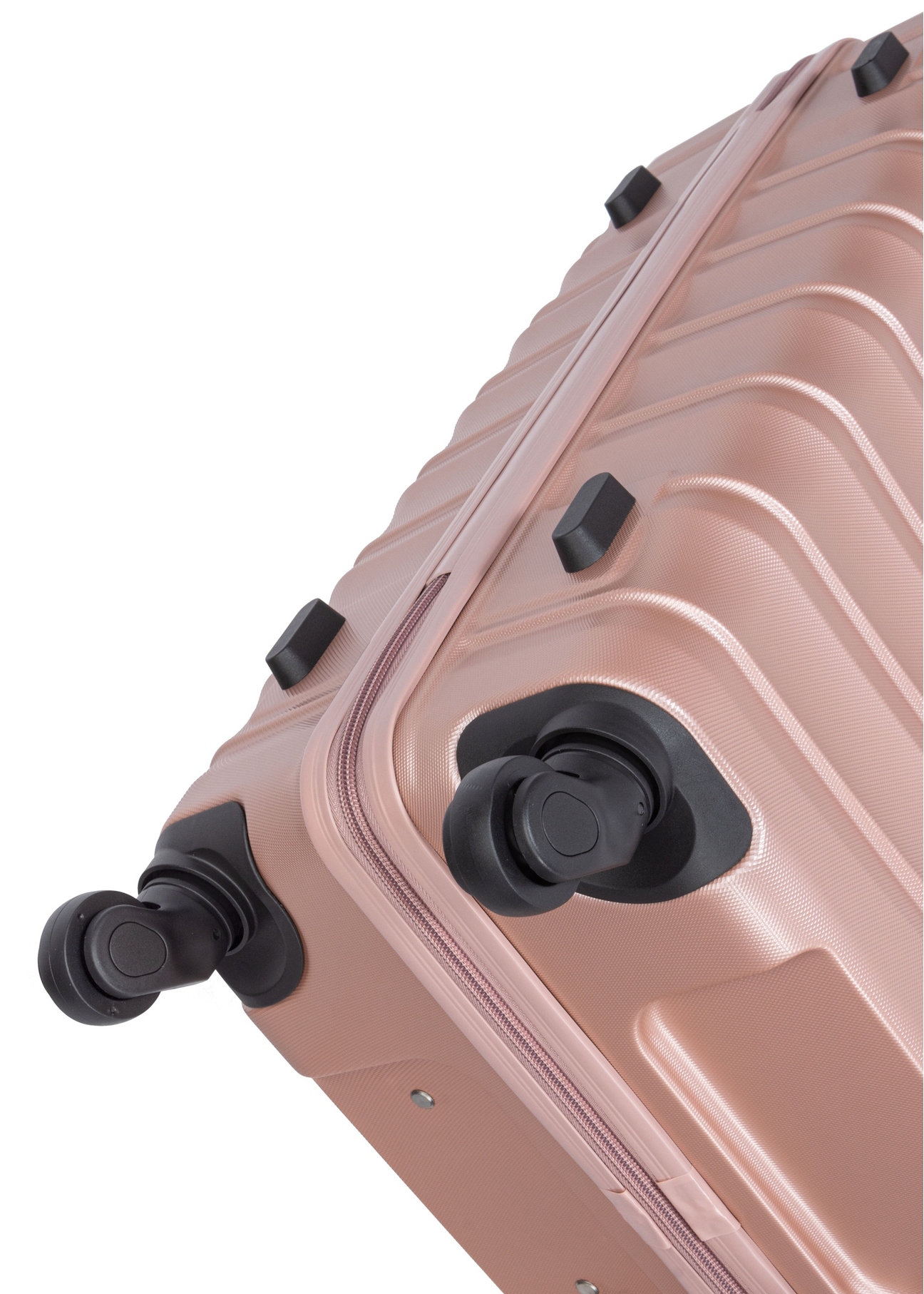 Medium suitcase on wheels WALAB-0081-5X-24(W26), view of the product wheels on a white background.