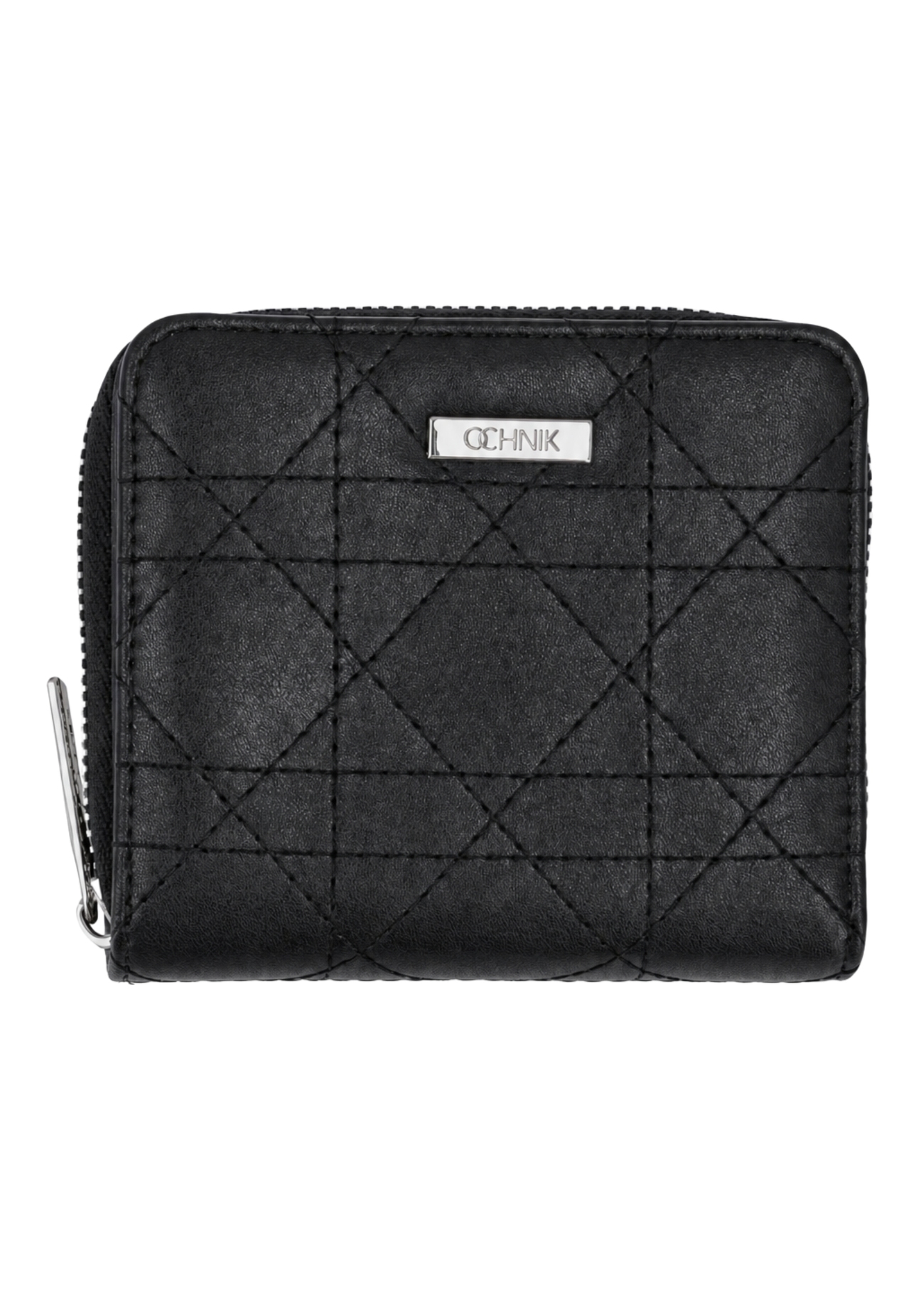 Medium women's wallet with stitching POREC-0442-9P(Z26), front product view on white background.