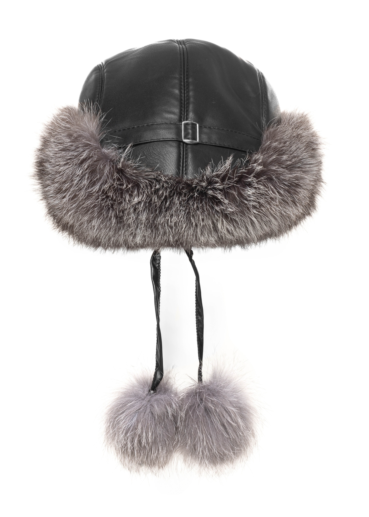 Women's hat with natural fox fur CZADF-0049-9J(Z26)