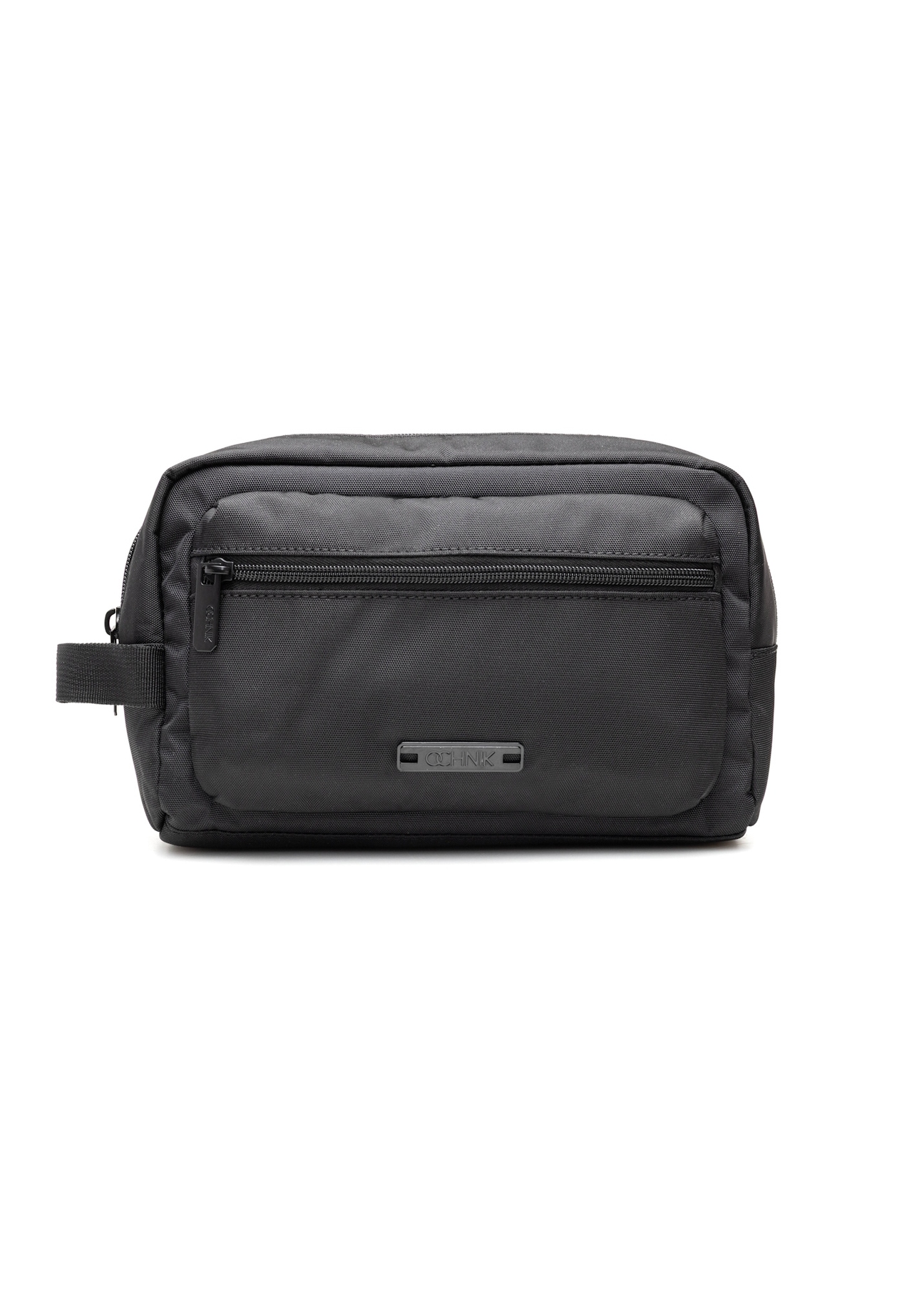 Black large men's cosmetic bag TORMN-0367-99(Z25), front product view on white background.