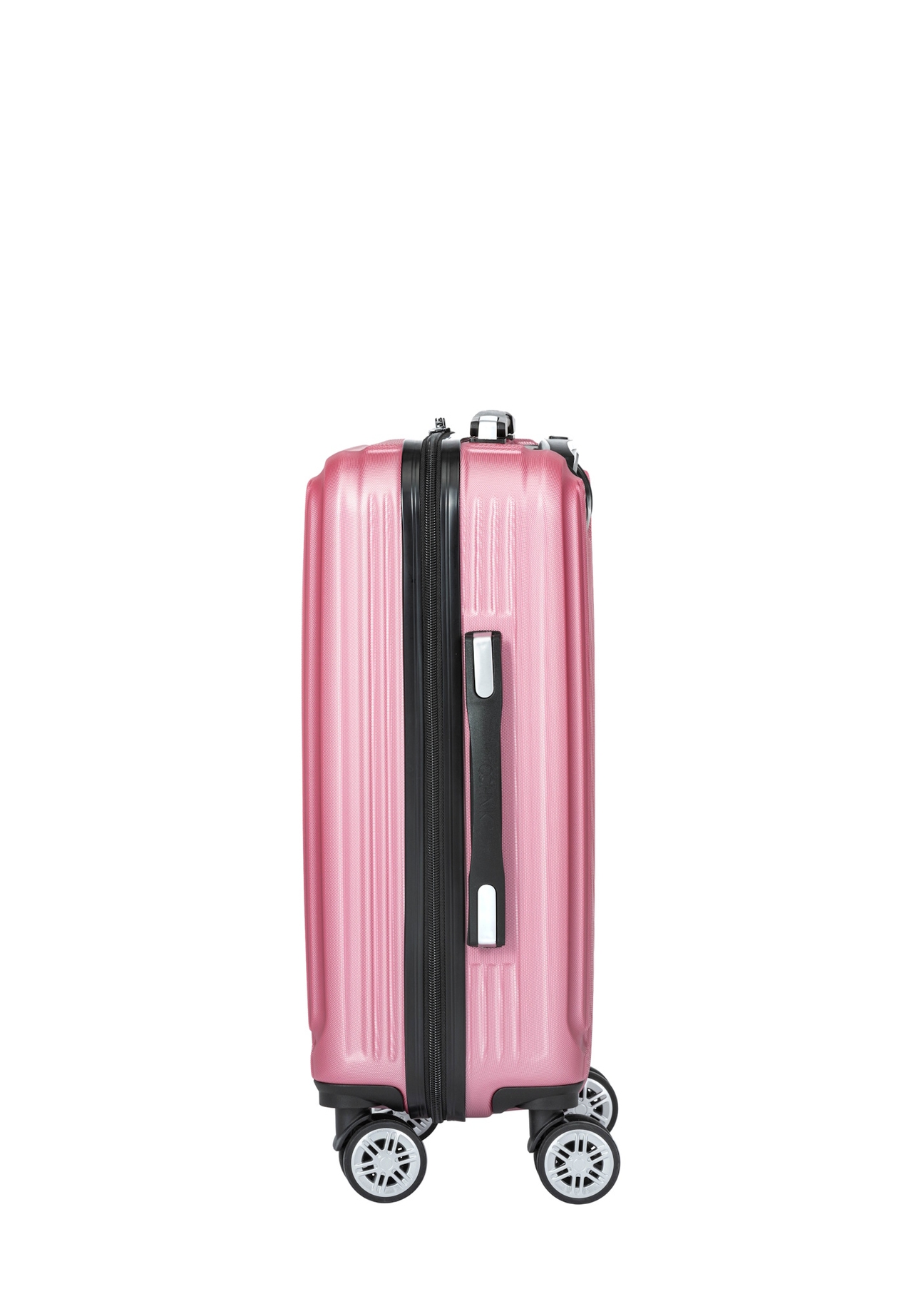 Cabin suitcase on wheels WALAB-0053-5C-19(W26), side view of the product on a white background.