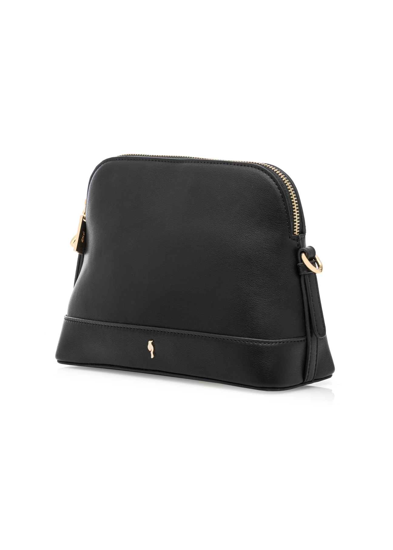 Black women's shoulder bag TOREC-1180-99(W26) - diagonal product view, on a white background.
