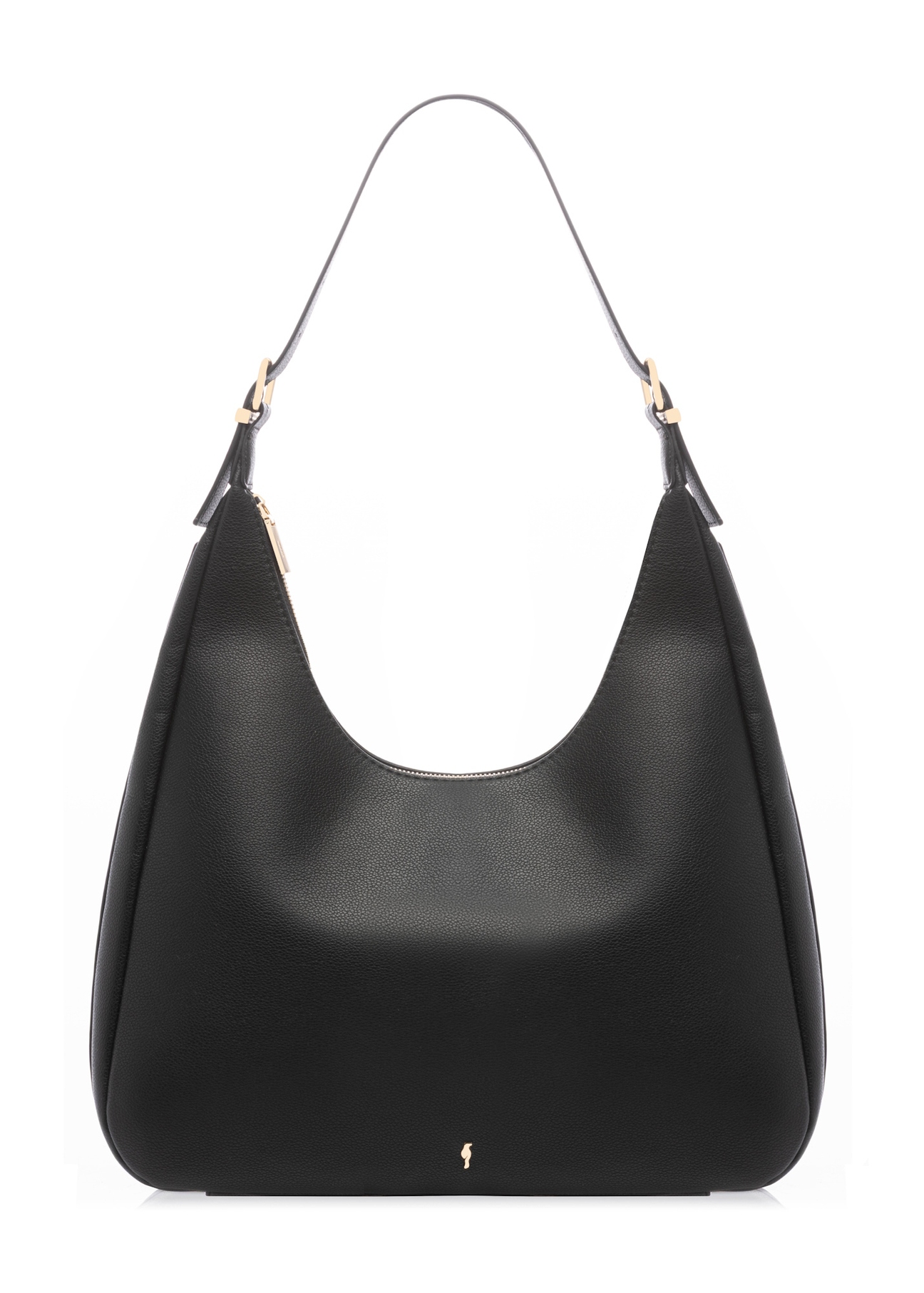 Black women's shopper handbag TOREC-1238-99(W26), front product view on white background.