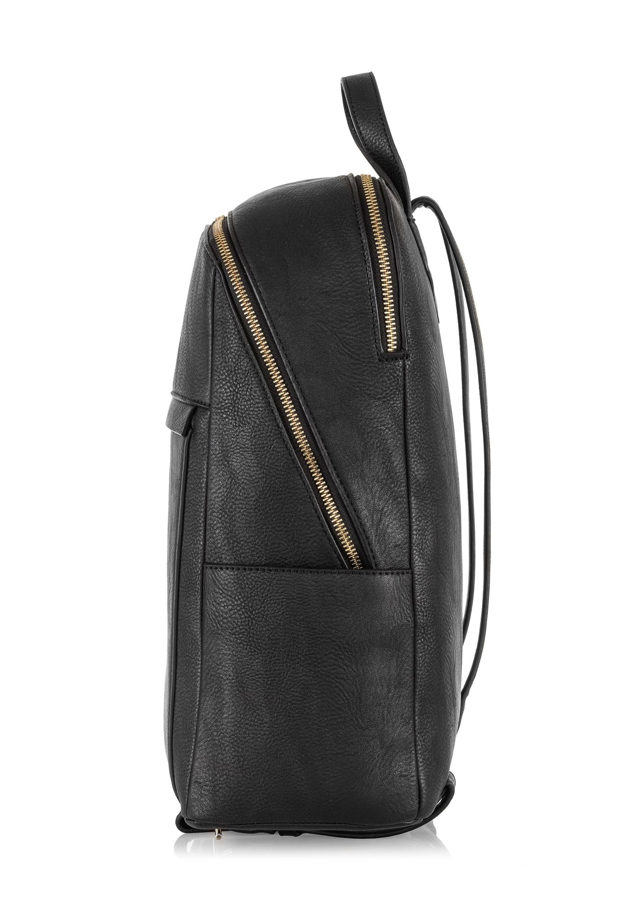 Women's two-compartment black backpack TOREC-0921-99(W24)-03
