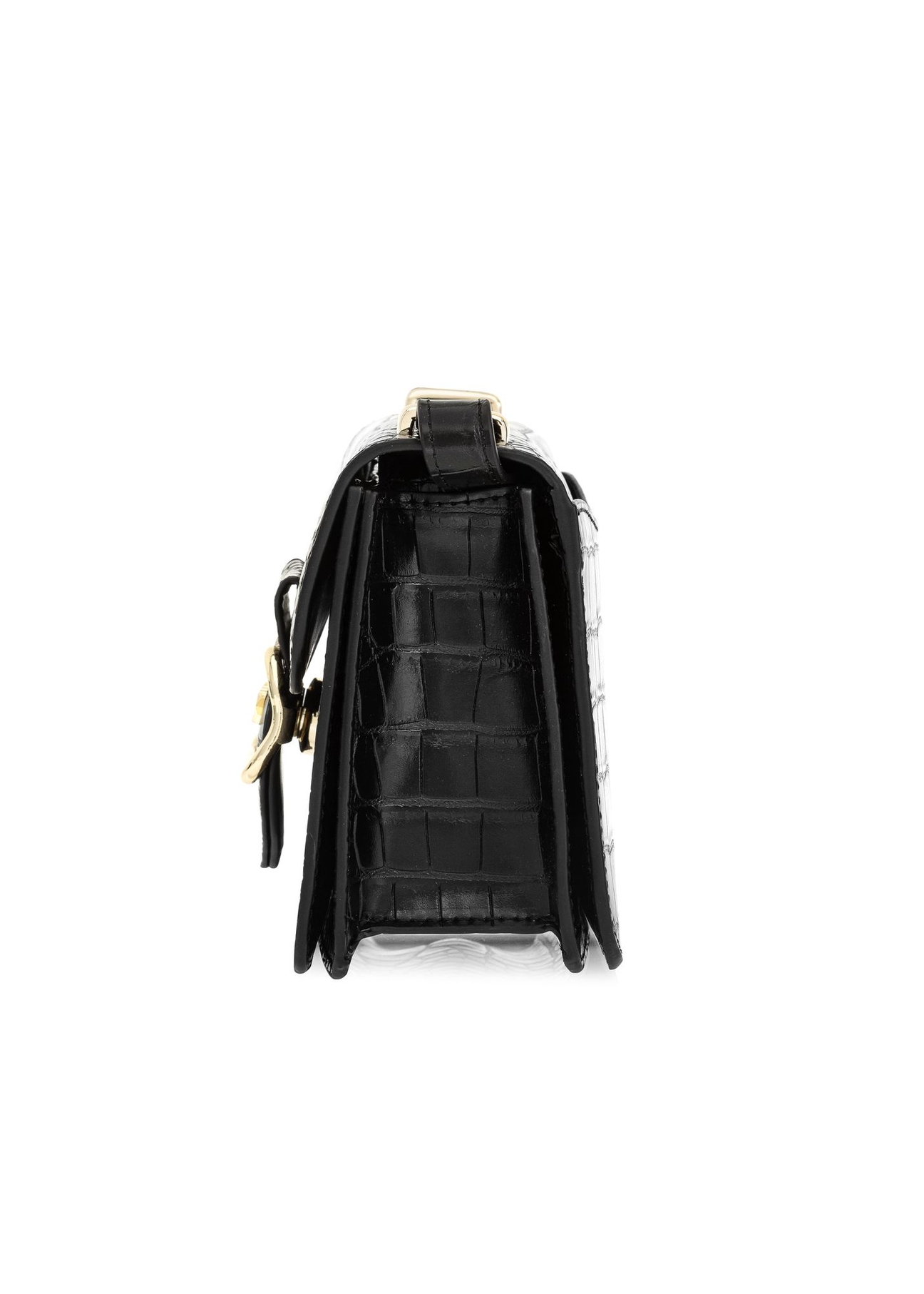 Black small women's croco bag TOREC-1009-97(W25)-03
