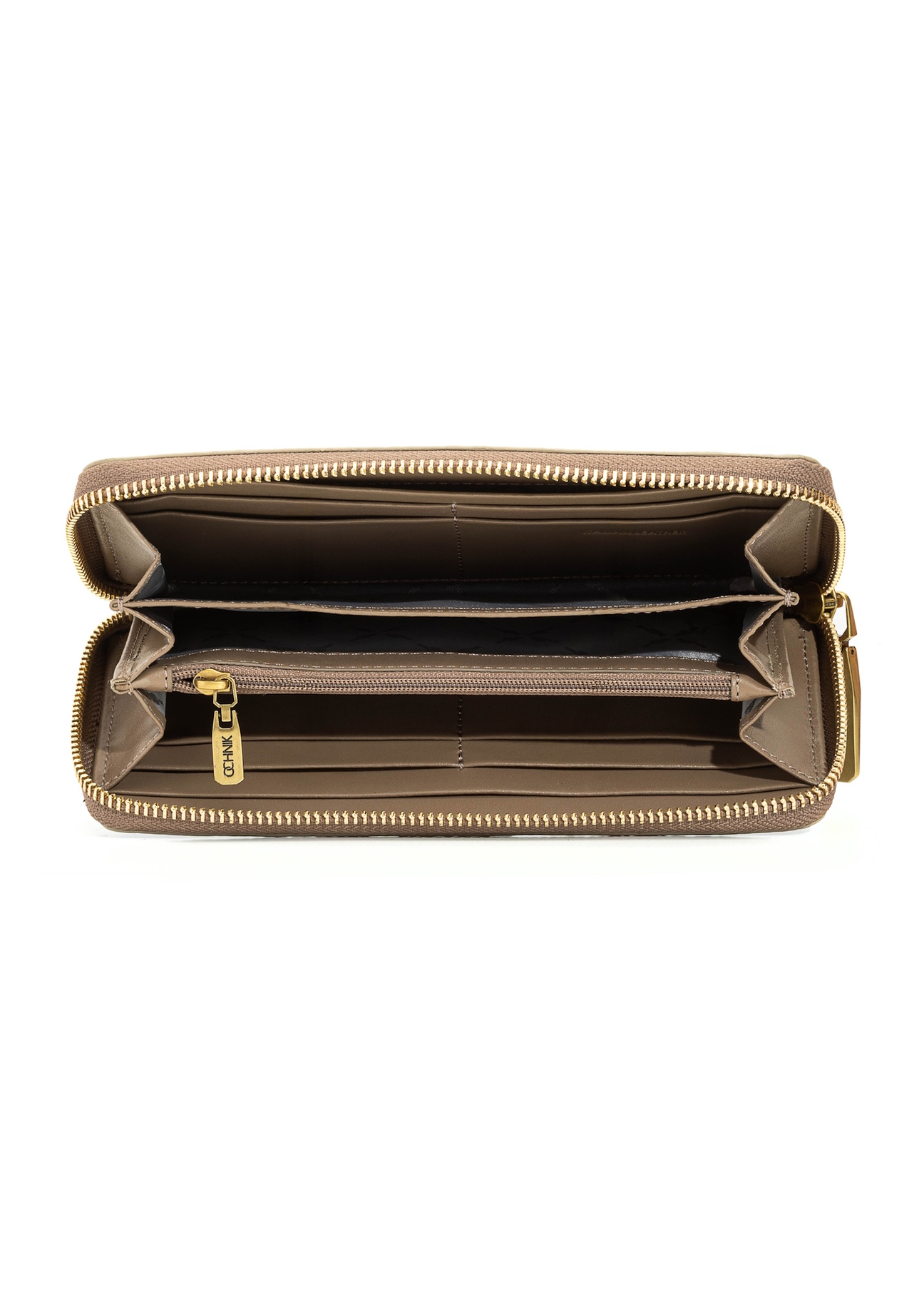 Large women's leather wallet PORES-0969-86(Z25), product view inside on white background.