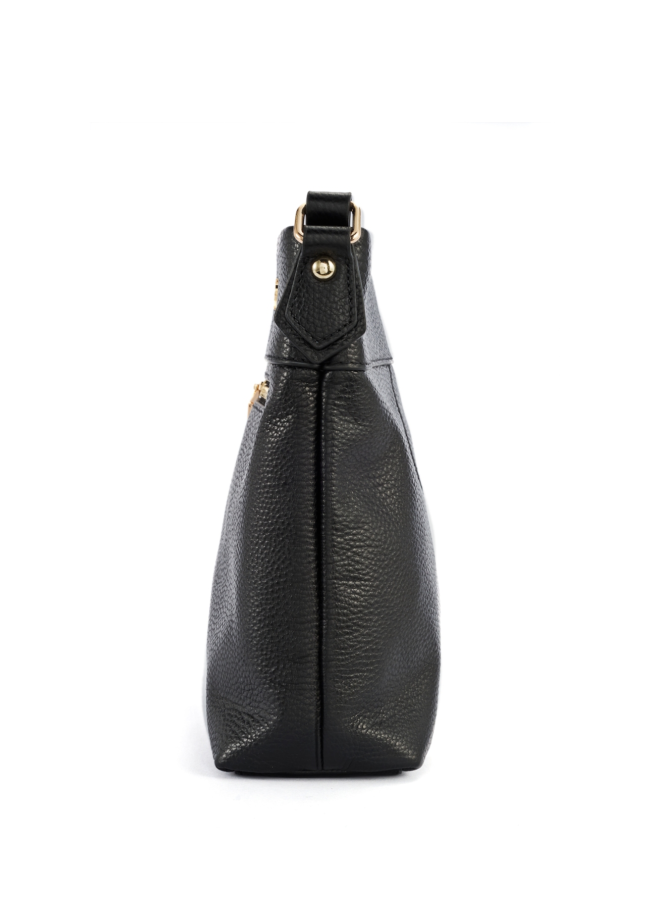Black leather women's messenger bag TORES-1151-99(Z25)