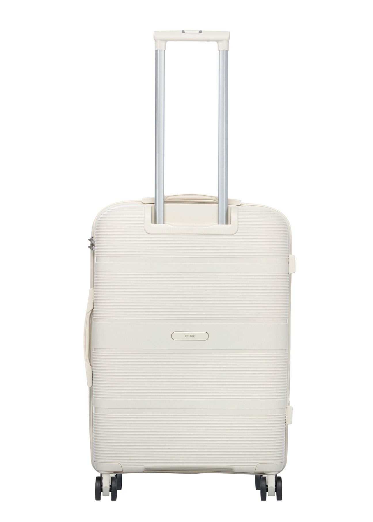 Medium suitcase on wheels WALPP-0022-0C-24(W26), product view from the back on a white background.