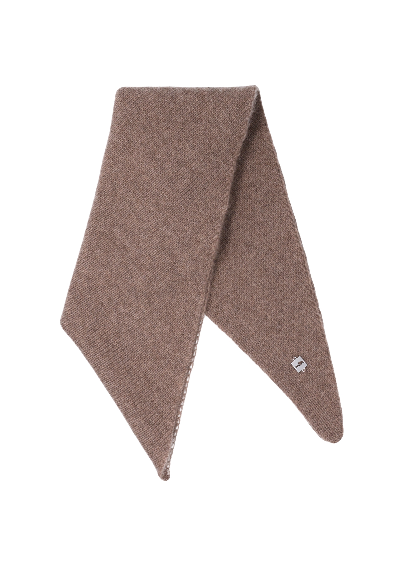 Women's cashmere scarf SZADT-0226-1K(Z26) - product view from above, on a white background.