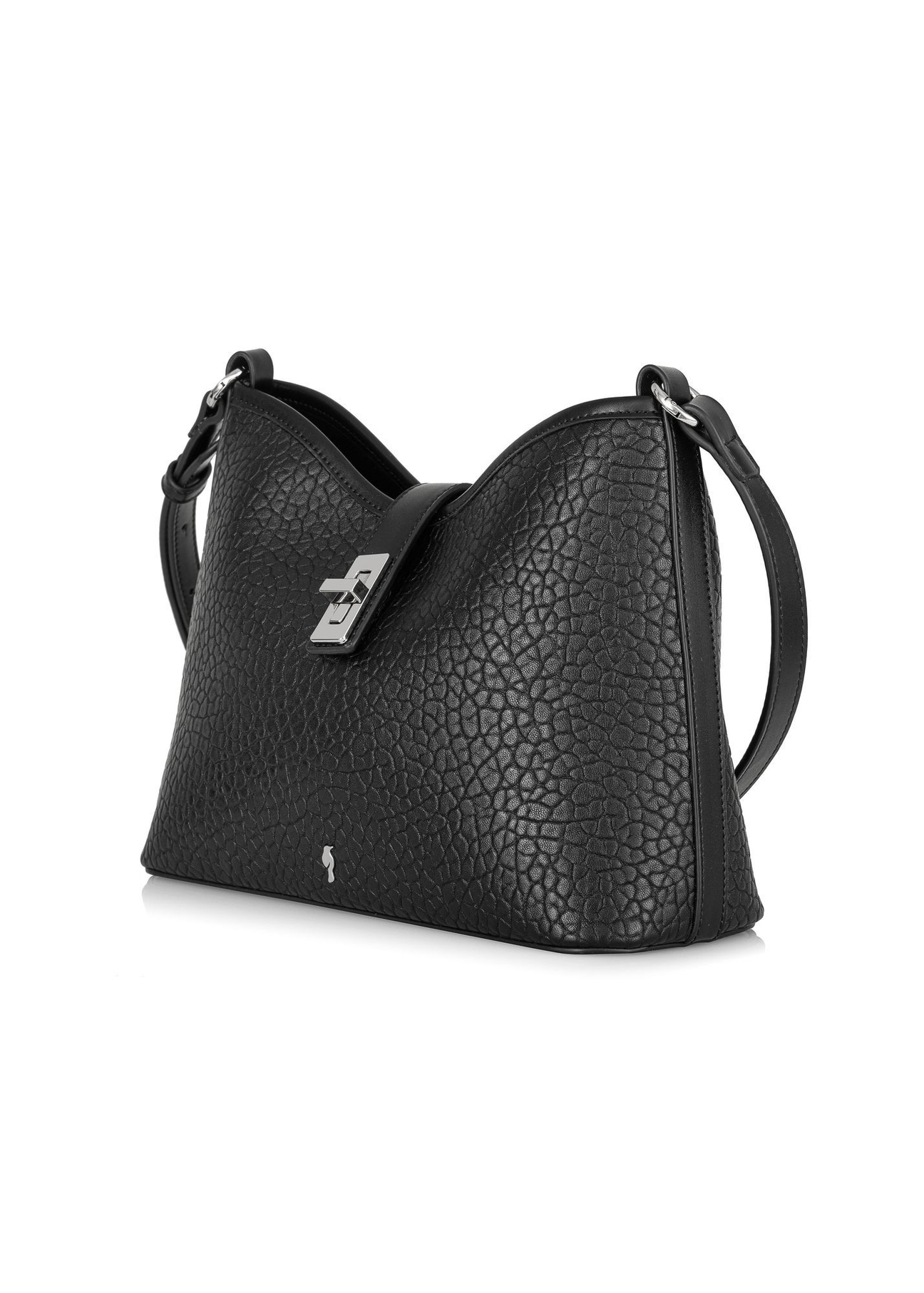 Black imitation leather handbag for women TOREC-0883-99(W24)-02