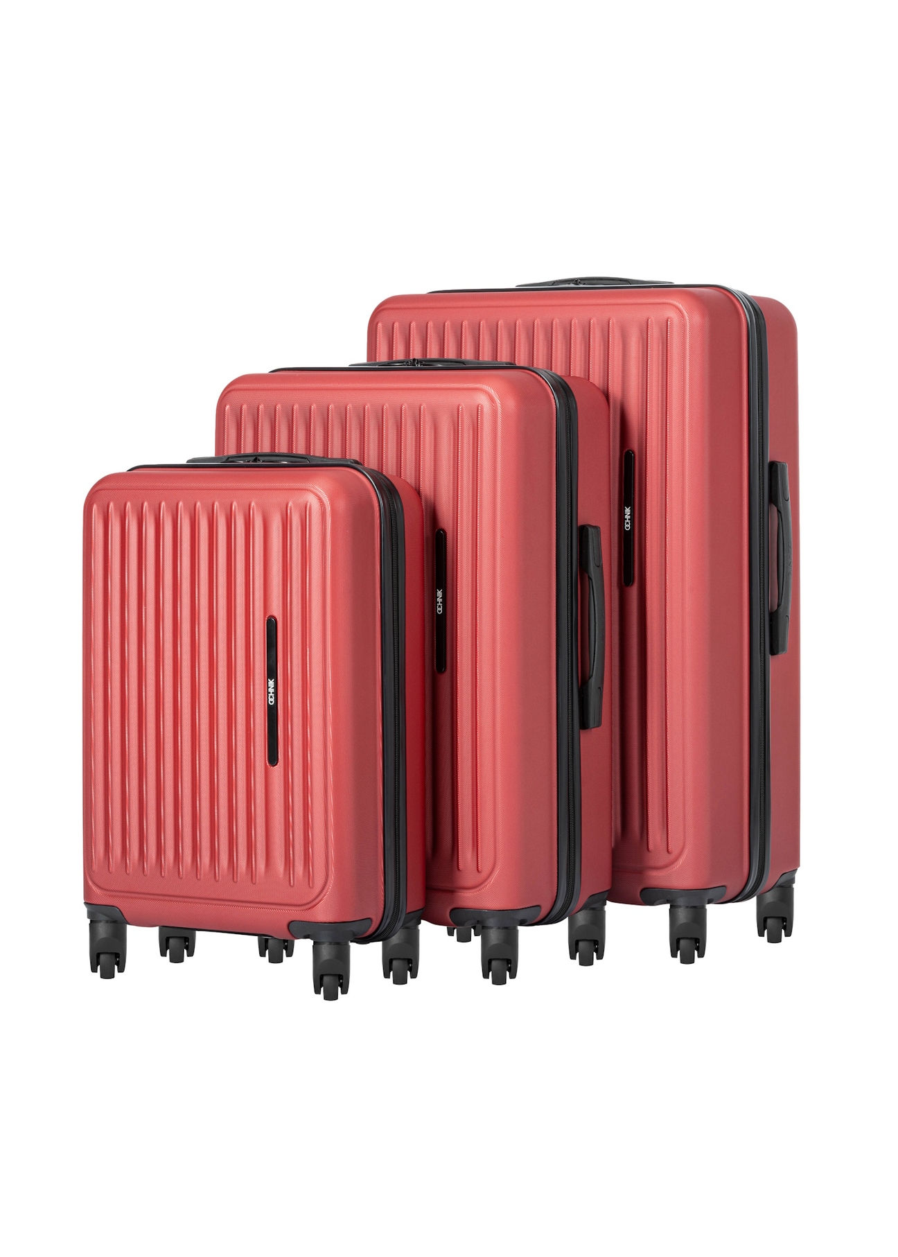 Set of 19"/24"/29" trolley suitcases WALAB-0082-4B(W26), diagonal view of the products on a white background.
