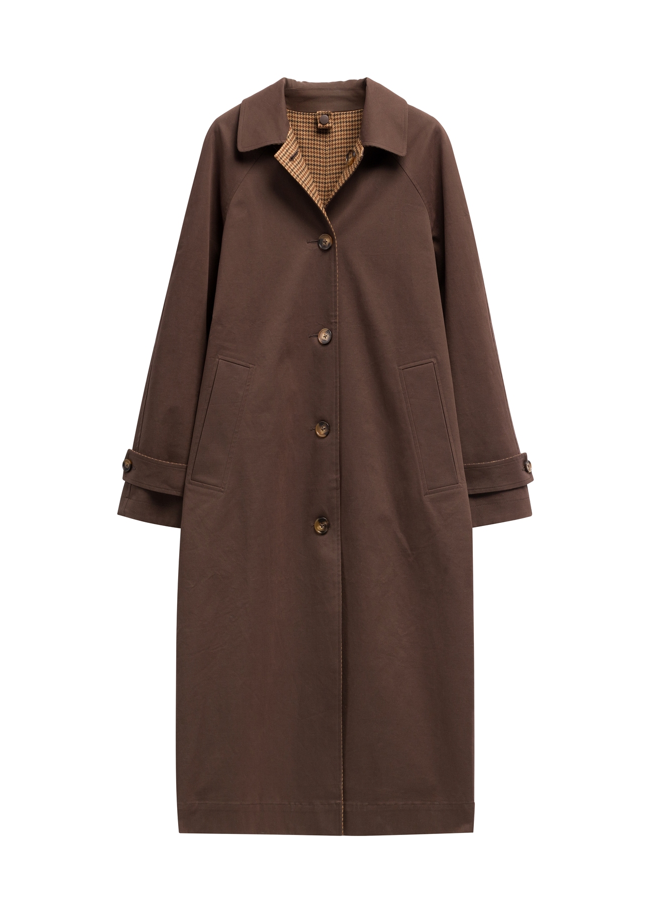 Women's double-sided wool coat PLADT-0086-1P(Z26) - front product view, on white background.