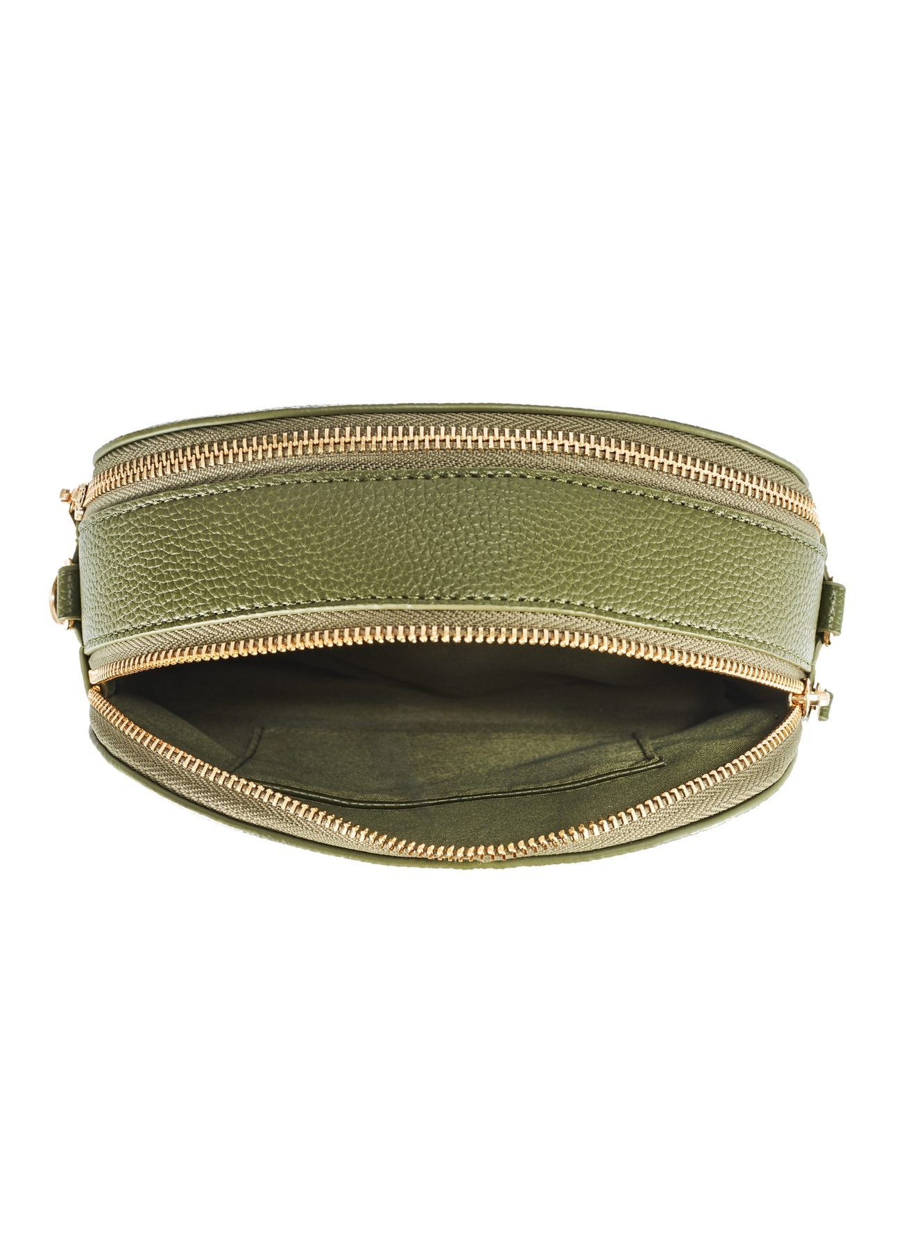 Small women's khaki handbag TOREC-0036E-55(Z25), view of the center of the product on a white background.