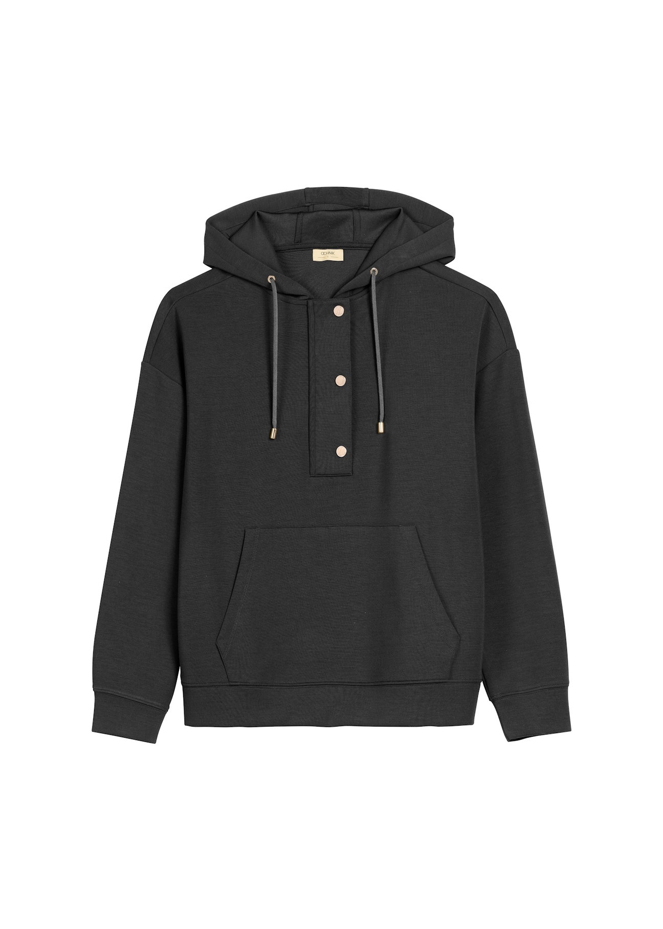 Black women's hoodie BLZDT-0111A-99(W26), front product view on a light background.