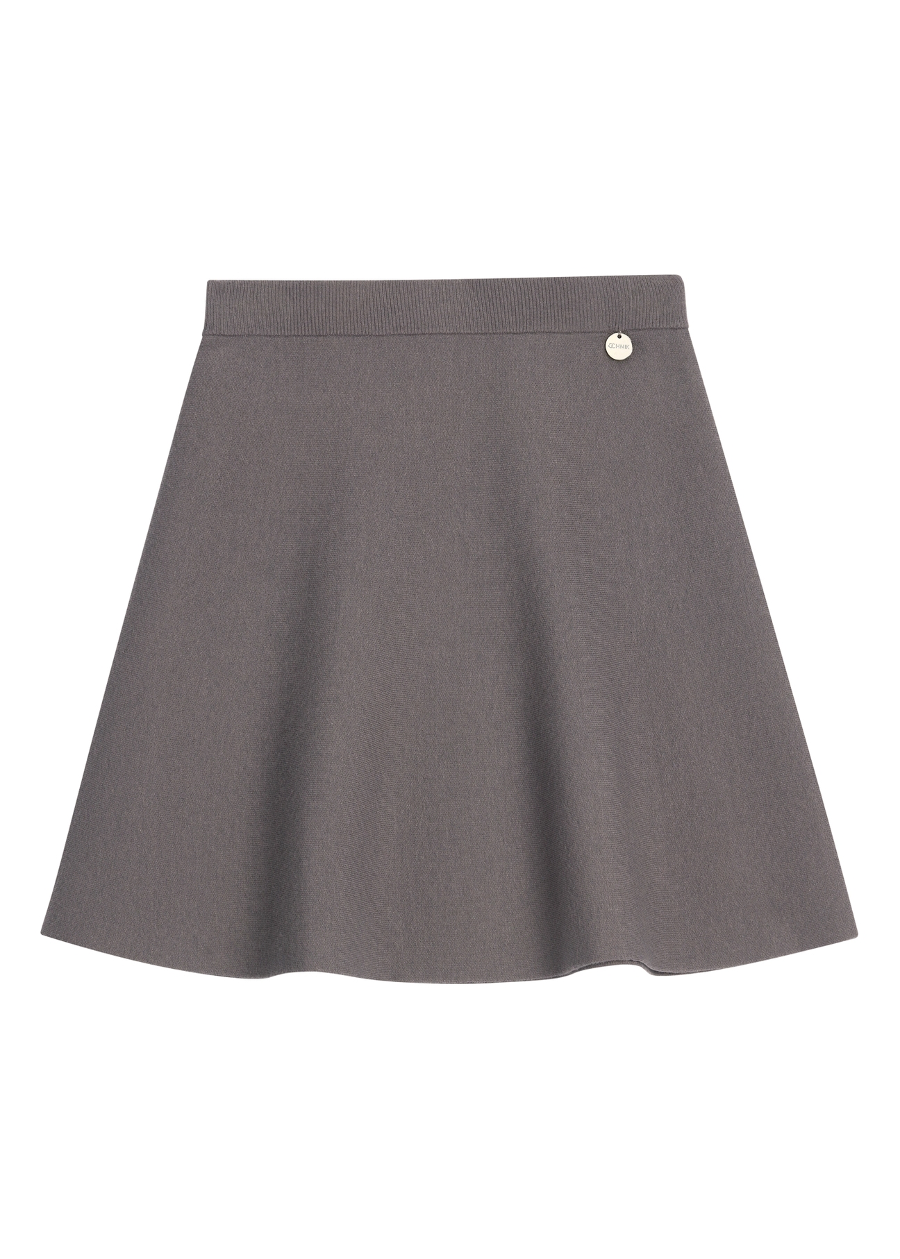 Knitted trapeze skirt SPCDT-0134-9D(Z26), product view from the front on a white background.