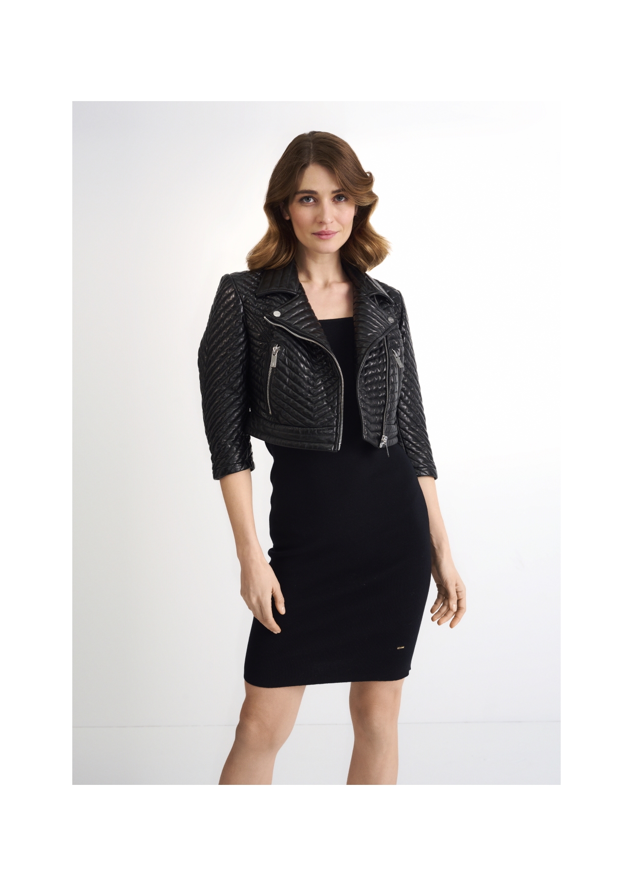 Women's Short Leather Ramones KURDS-0317-1220(W22)-03