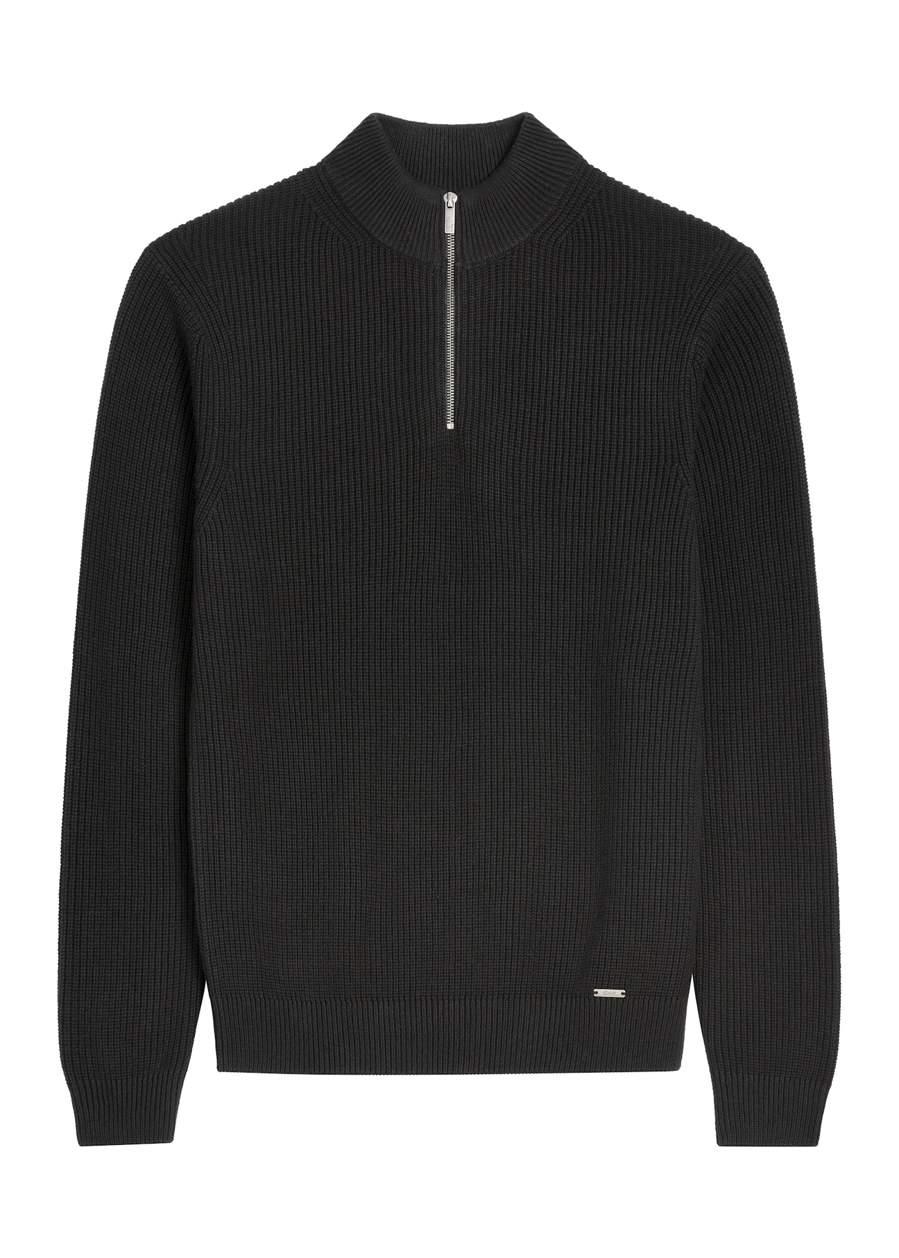 Black men's sweater SWEMT-0175-99(Z26), front product view on white background.