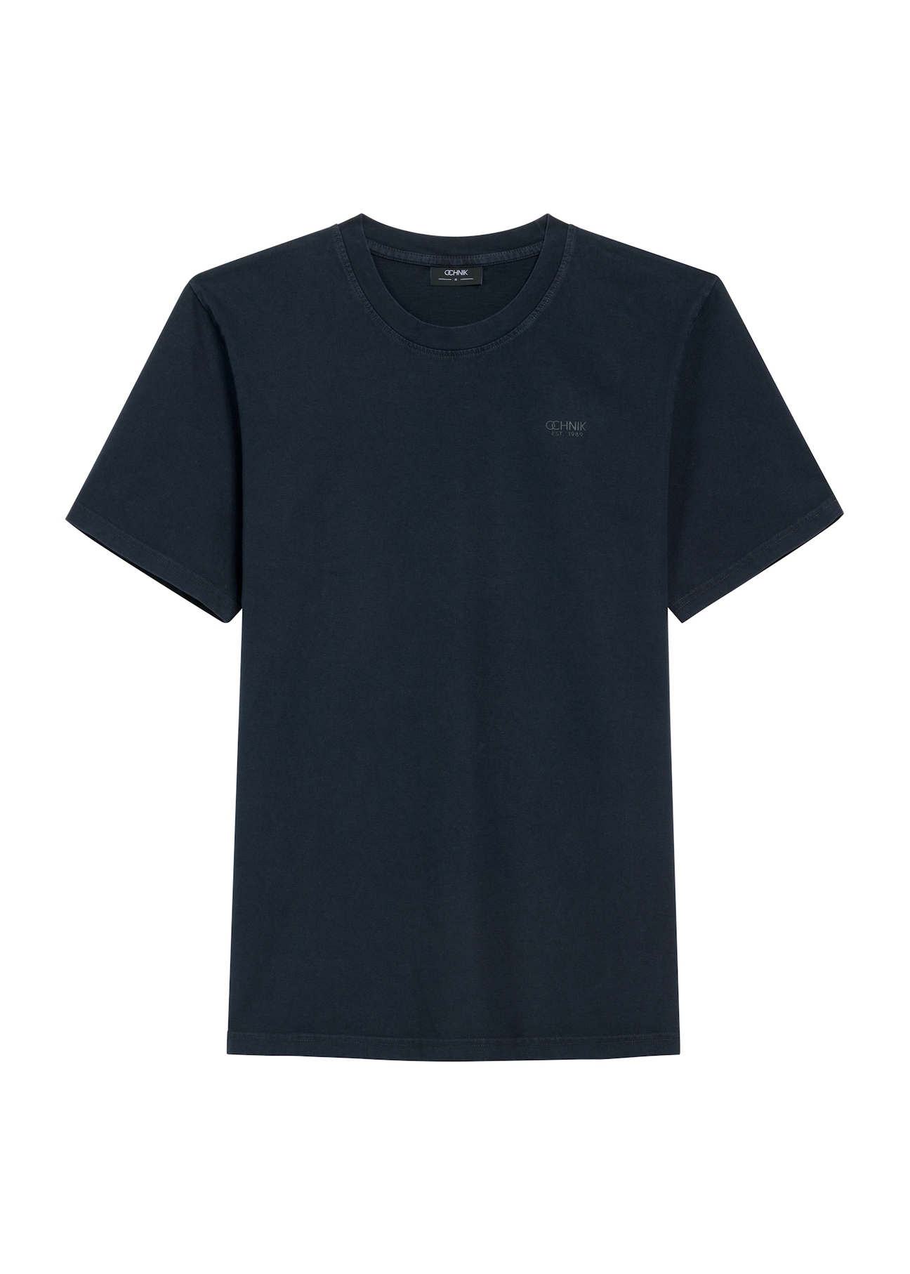 Men's navy blue T-shirt TSHMT-0134-68(Z25), product view from the front on a white background.
