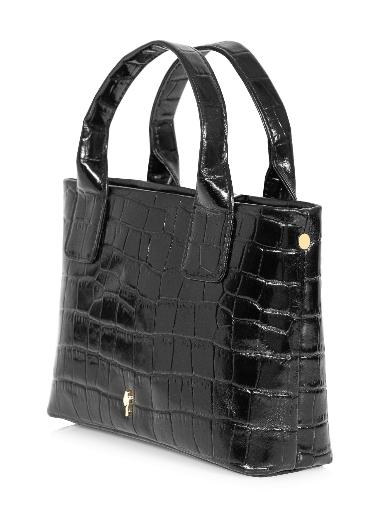 Small leather women's croco trunk TORES-1012-99(W24)-04
