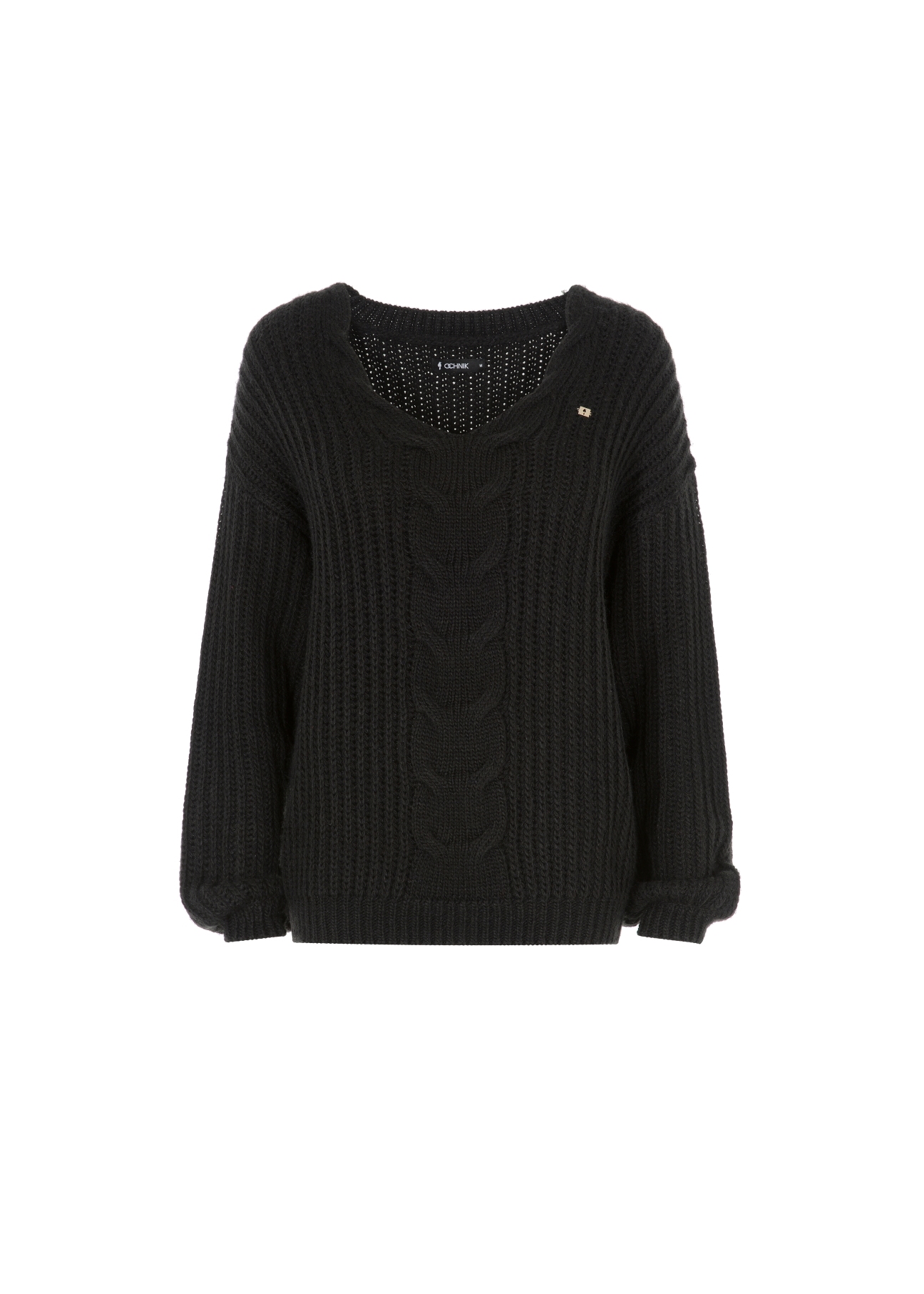 Women's V neck sweater SWEDT-0144-99(Z21)-03