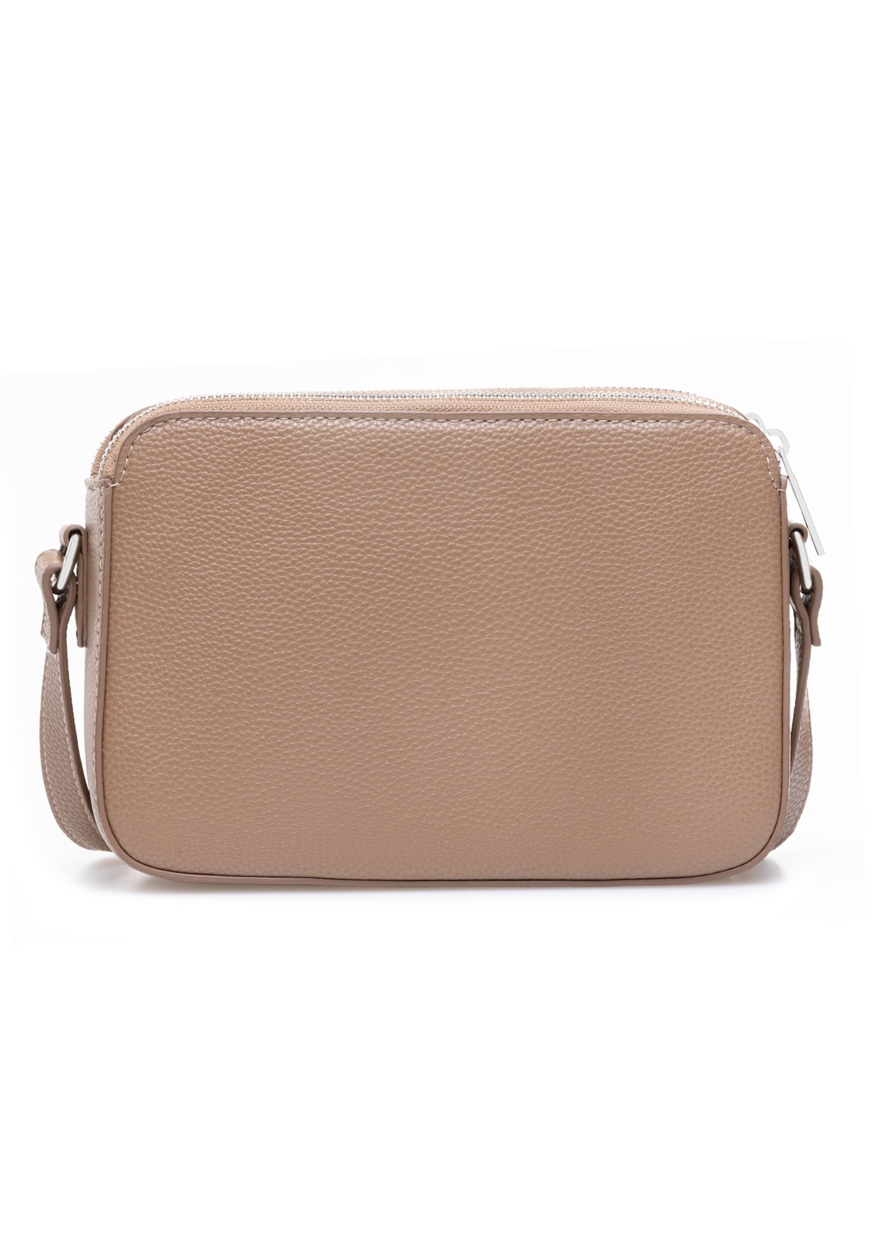 Beige small women's handbag TOREC-0830B-81(Z25), product view from the back on a white background.