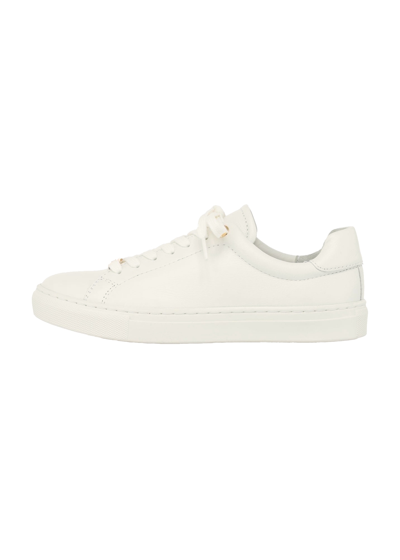 Cream leather women's sneakers BUTYD-1068-0B(W26)