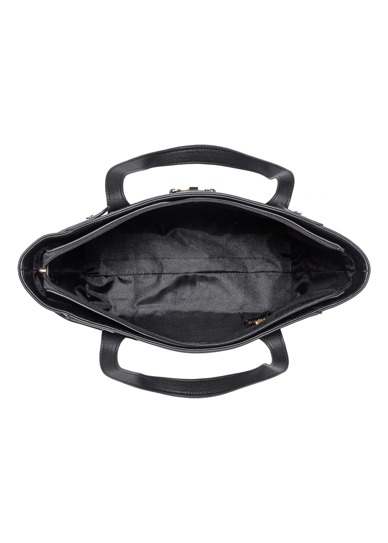 Black women's handbag with logo TOREC-0776-99(W23)-05