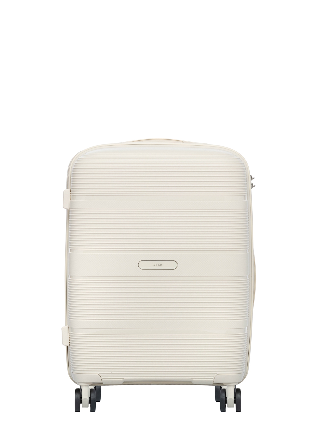 Small suitcase on wheels WALPP-0022-0C-19(W26), product view from the front on a white background.