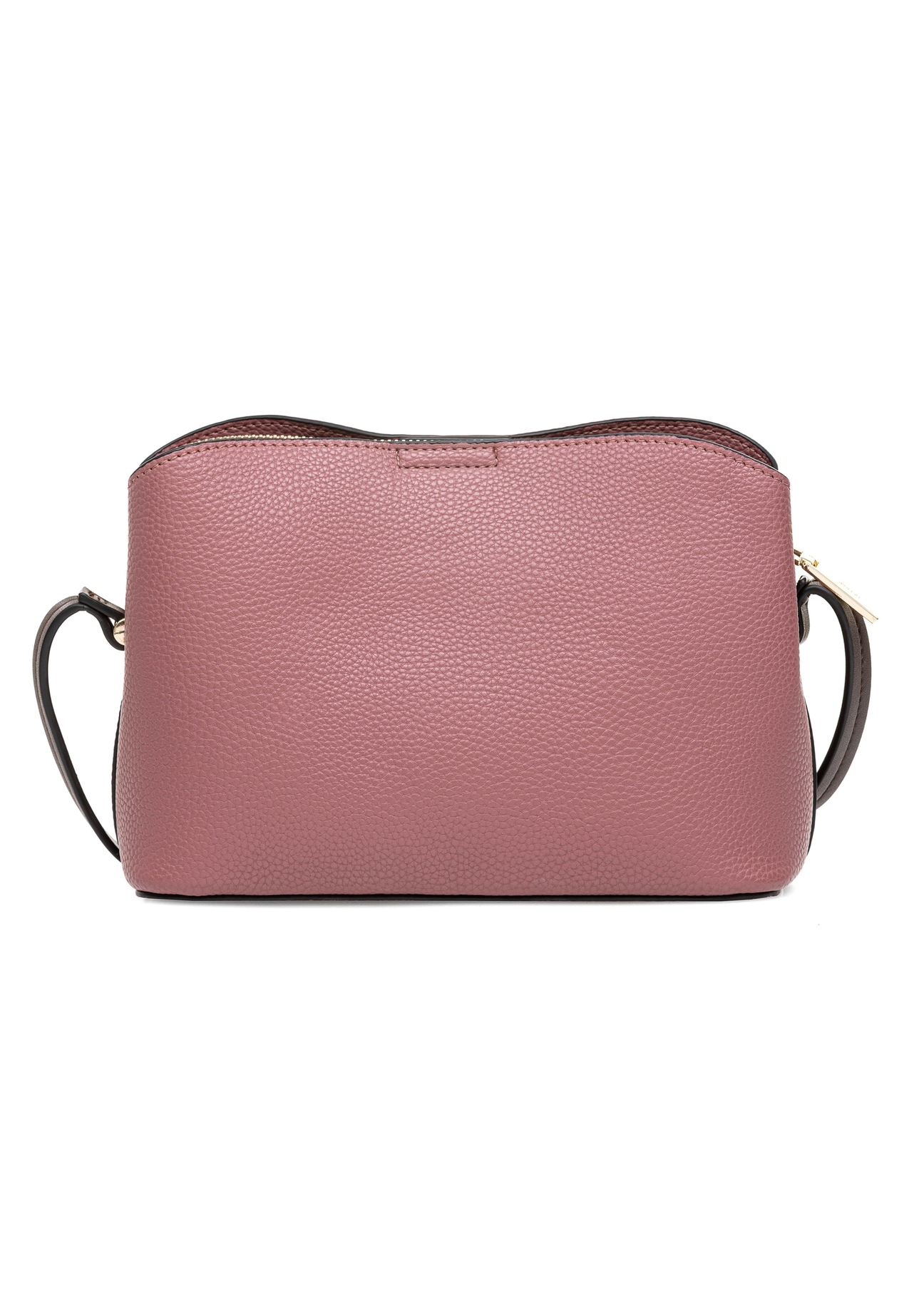 Small women's handbag in pink TOREC-0768 C-32(Z 25), product view from the back on a white background.