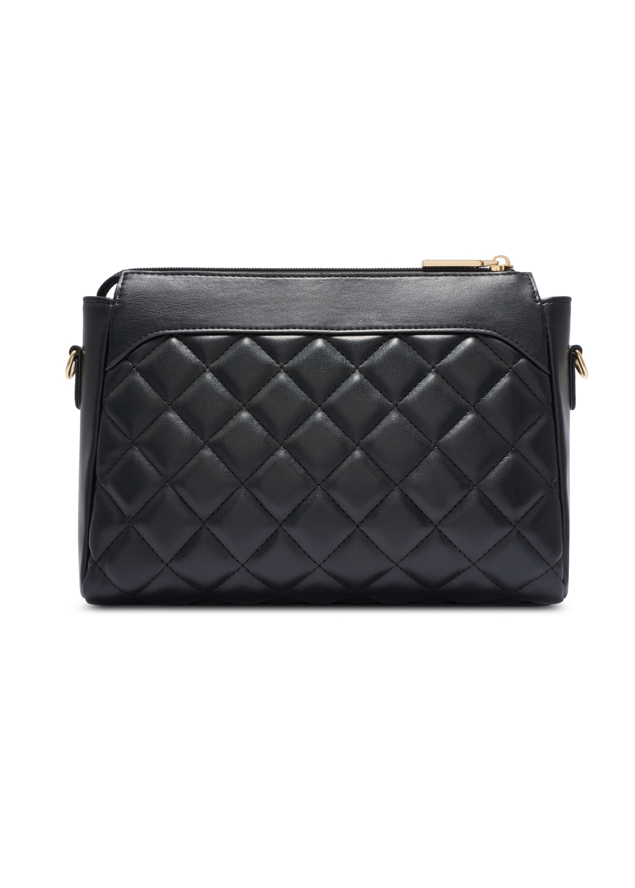 Black quilted women's handbag TOREC-1116-99(W26)
