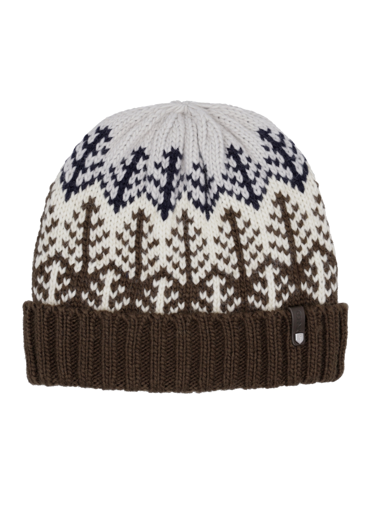 Men's winter hat CZAMT-0096-8P(Z26), front view on a white background.