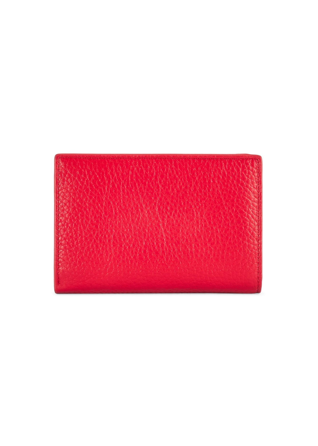 Red Medium Leather Wallet with RFID Protection PORES-0806RFID-42(Z25)
