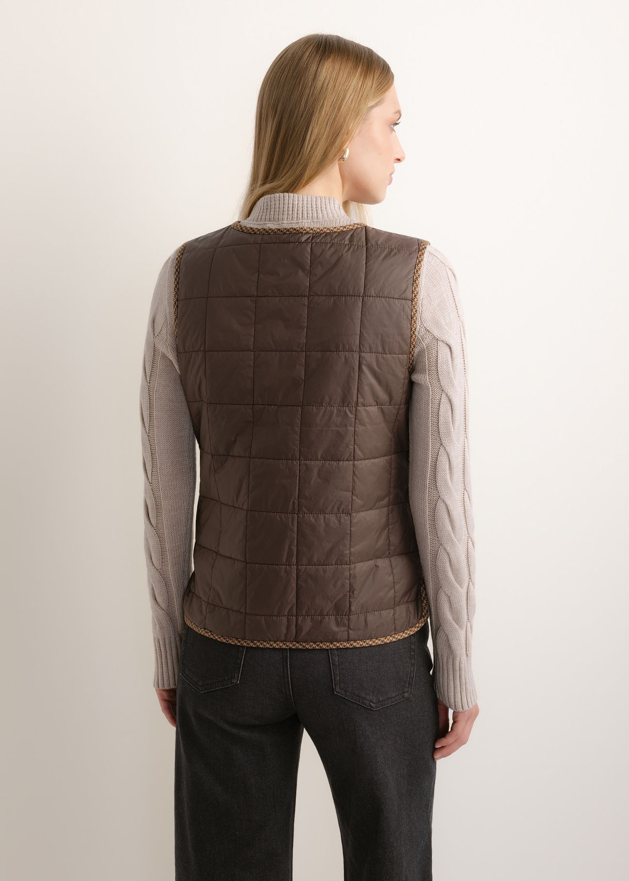 Women's double-sided coat with vest KURDT-0674-1H(Z26)