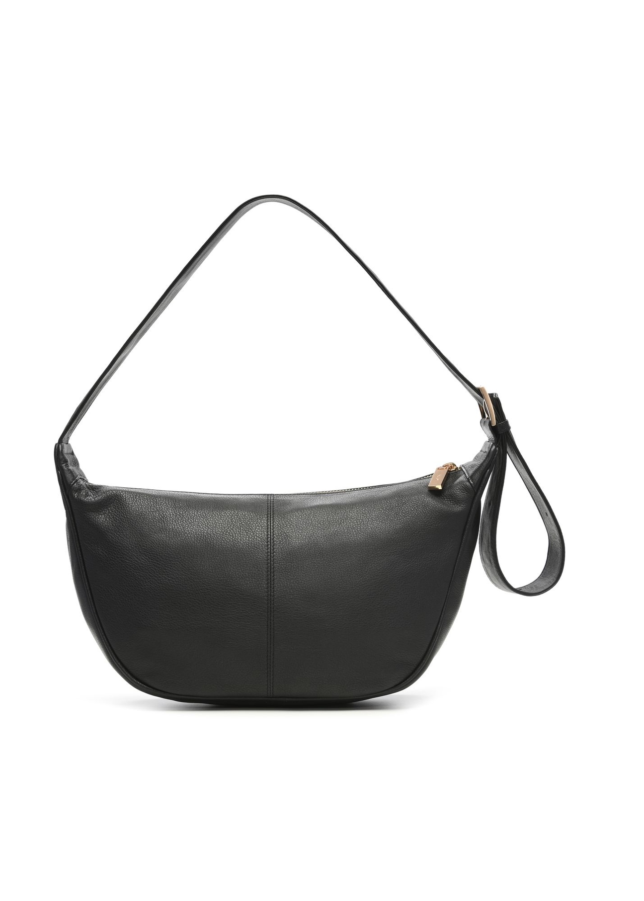 Black leather shoulder bag TORES-1317-99(Z26)