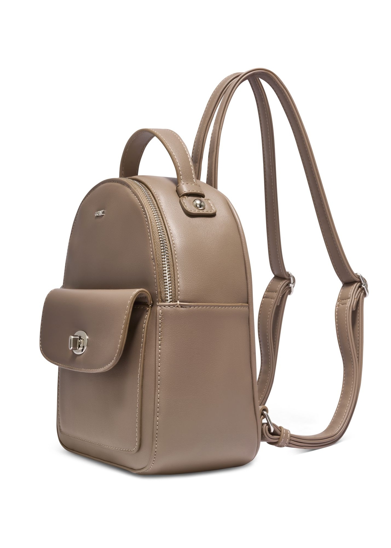 Small women's city backpack TOREC-1321-1K(Z26) - diagonal product view, on a white background.