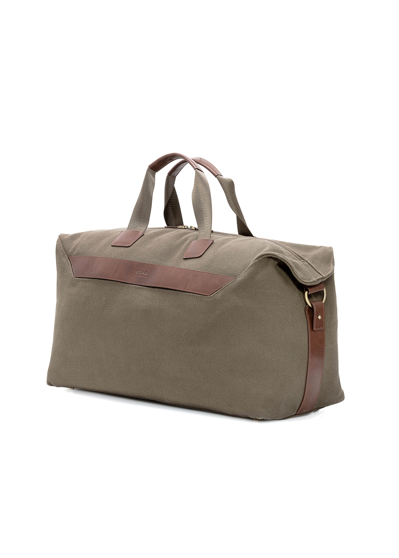 Khaki travel bag TORMN-0372-55(Z25), diagonal product view on white background.