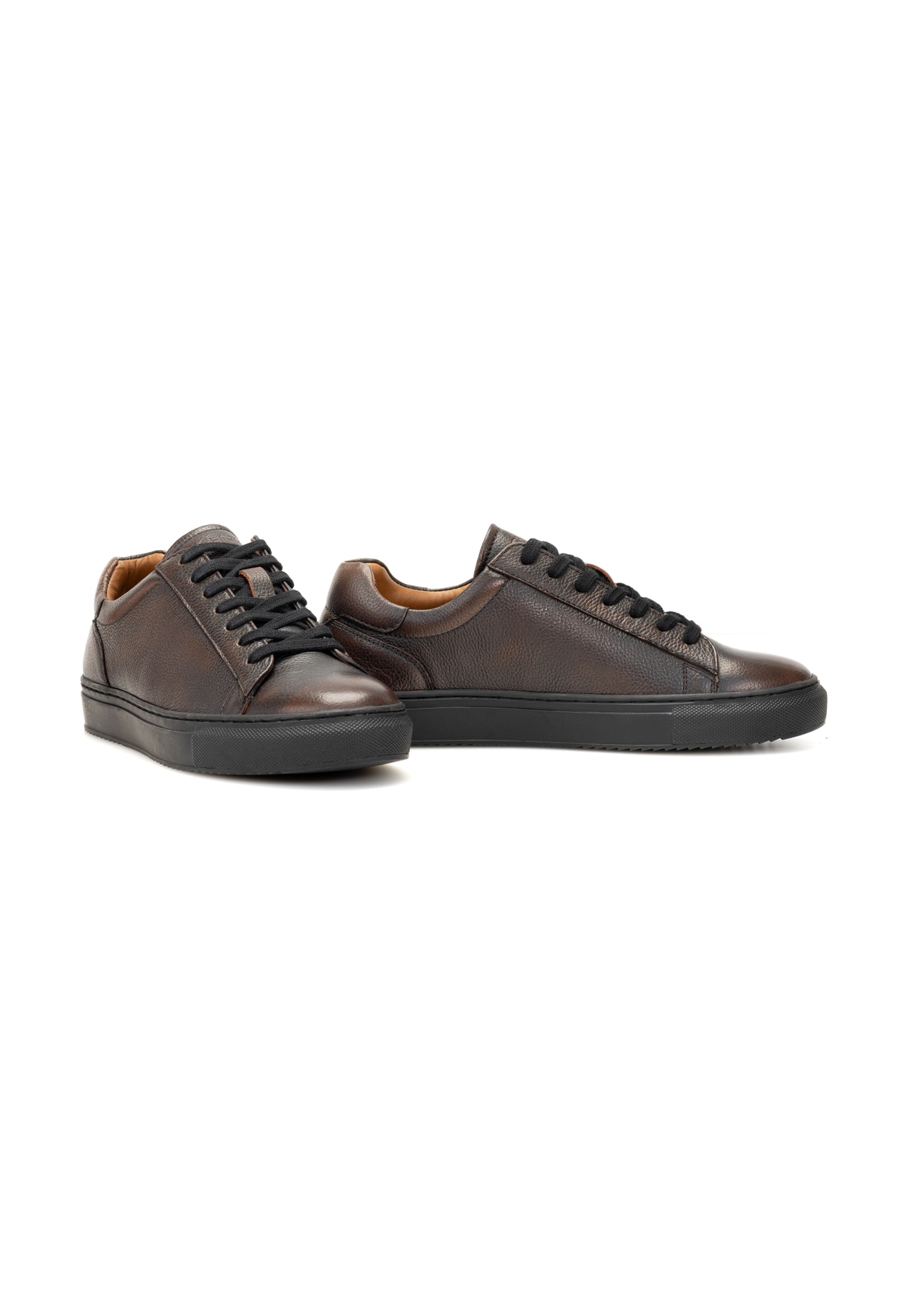 Men's brown leather shoes BUTYM-0519-09(Z25)