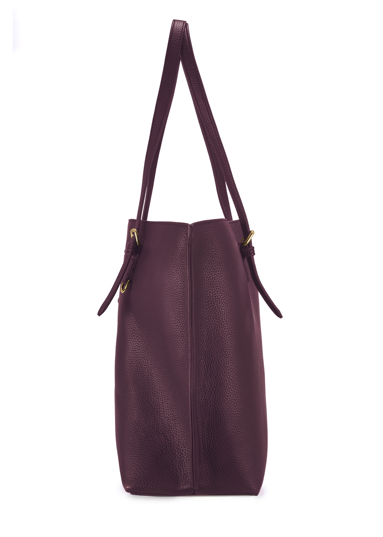 Burgundy large shopper bag TOREC-1088-49(Z25)