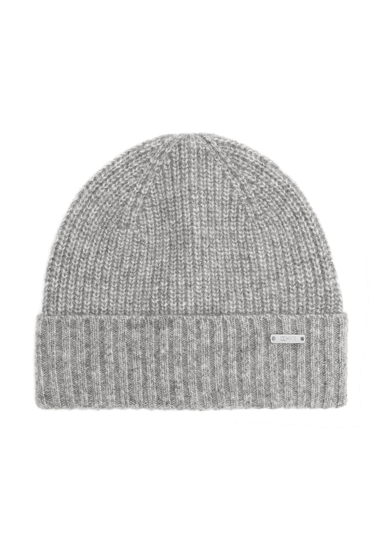 Gray women's wool hat CZADT-0210-9B(Z26) - front product view on white background.