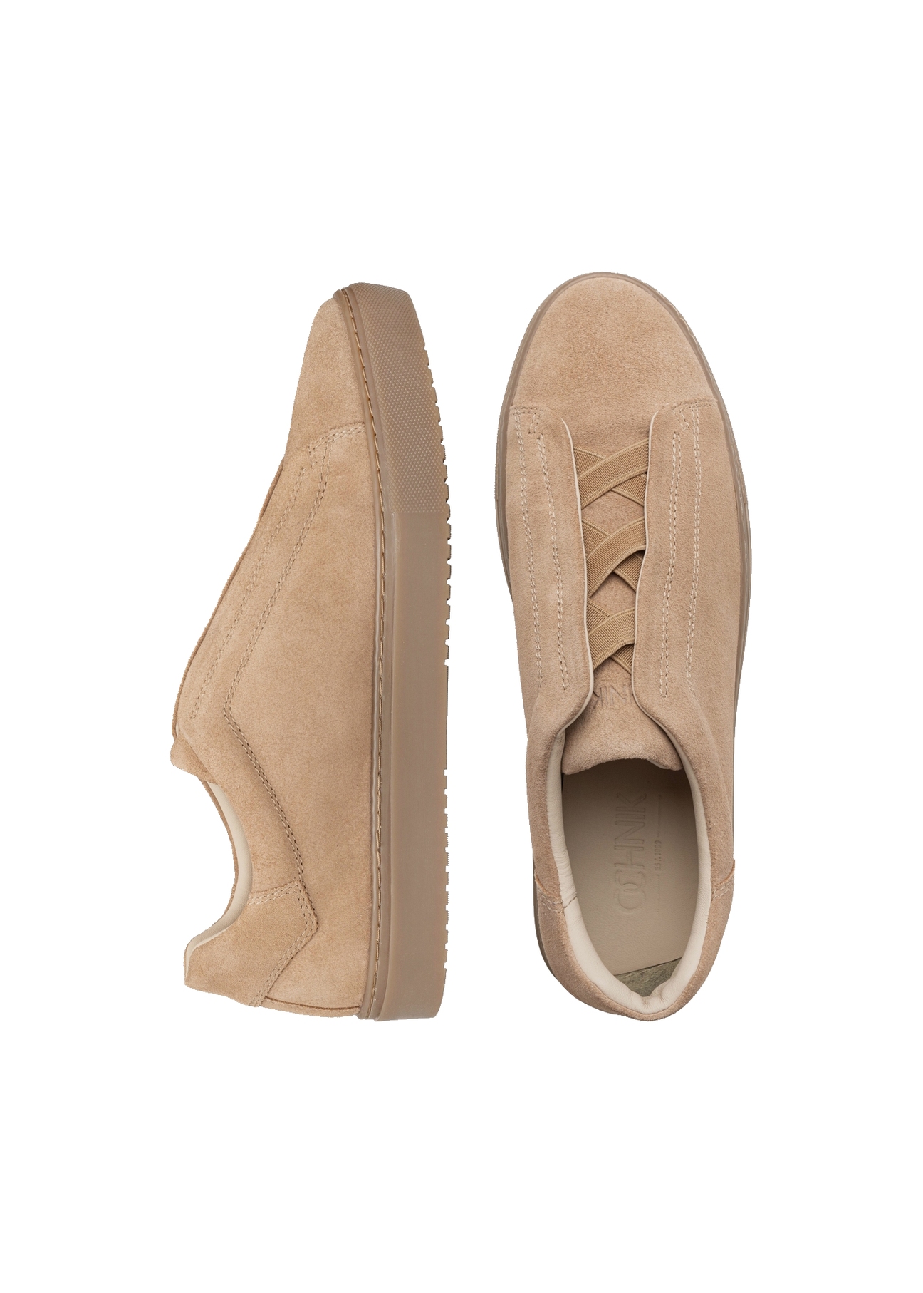 Beige suede men's shoes BUTYM-0530-1B(W26)