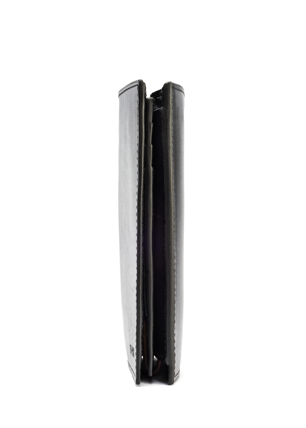 Leather black men's wallet PORMS-0640-99(W25)