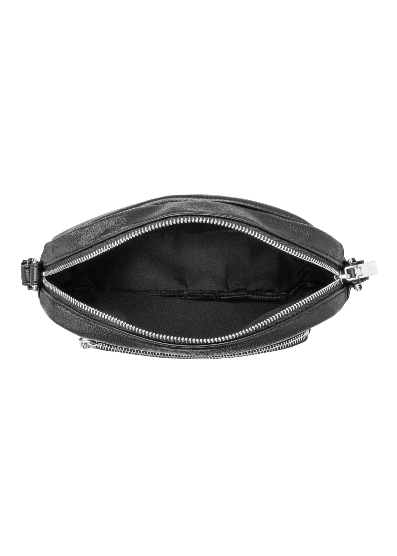 Black women's shoulder bag TOREC-1123-99(W26), product view inside on white background.