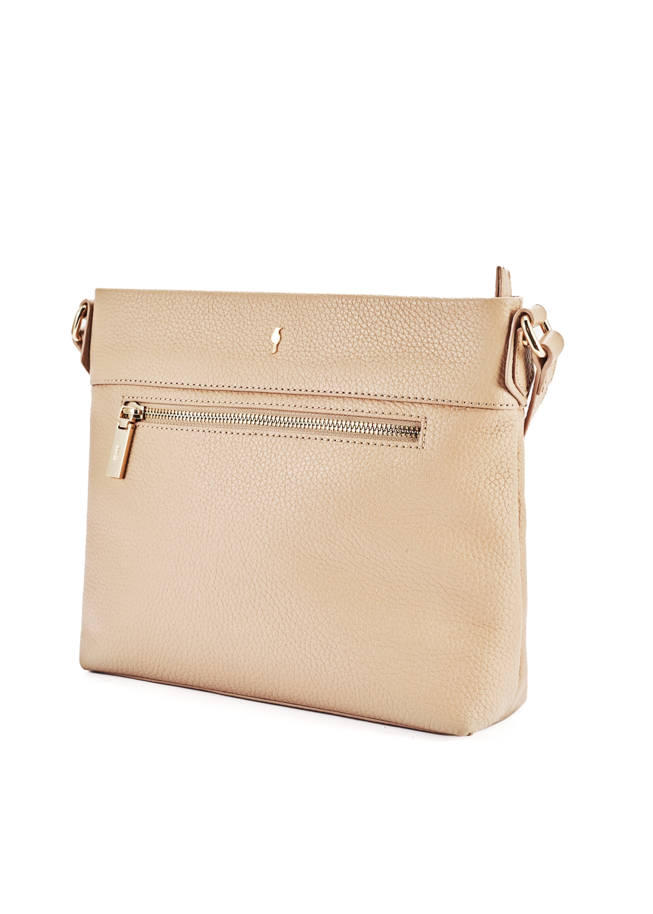 Beige leather women's shoulder bag TORES-0896D-81(Z25)