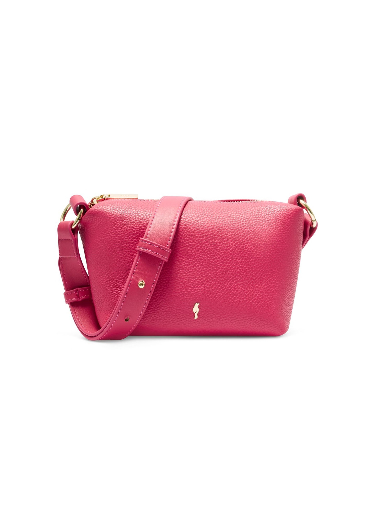 Small fuchsia women's handbag TOREC-0882-5E(W26) - front product view, on a white background.