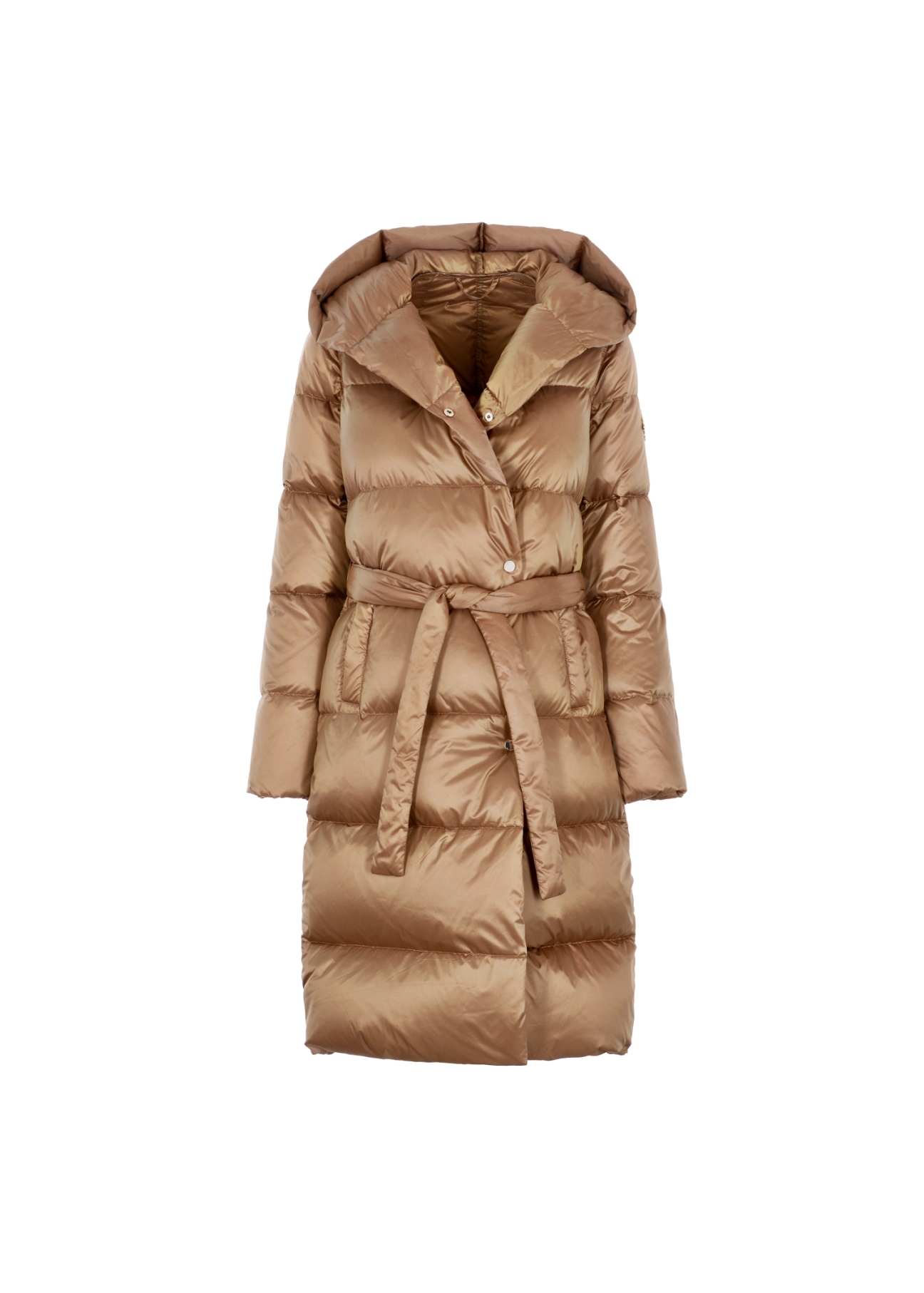 Women's beige winter jacket KURDT-0332-82(Z21)-06