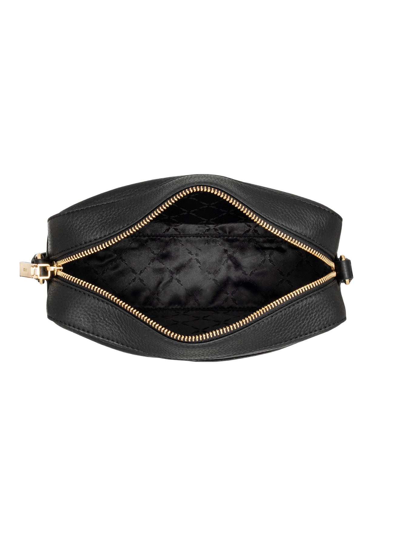 Small black women's messenger bag TORES-1427-9I(Z26), product view inside on white background.