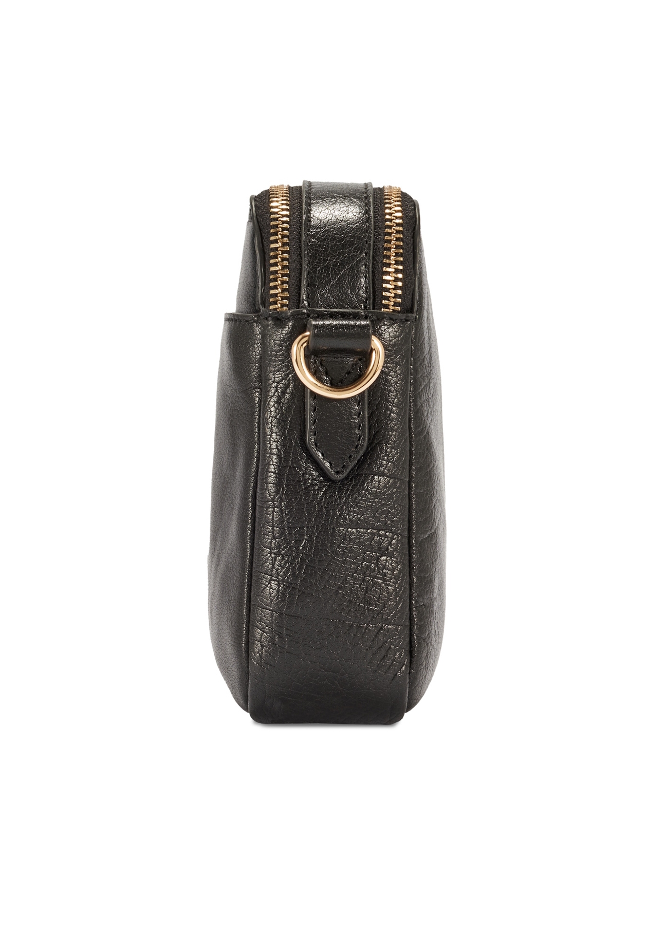Women's leather shoulder bag TORES-1163-99(Z25), side view of the product on a white background.